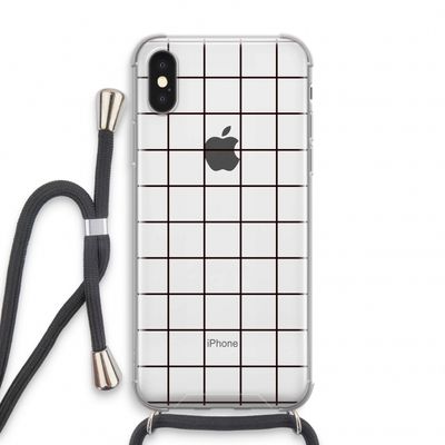 Rooster: iPhone X Transparant Hoesje met koord