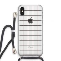 Rooster: iPhone X Transparant Hoesje met koord