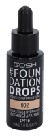 Gosh Foundation Drops SPF10 30ml 002 Ivory Dames