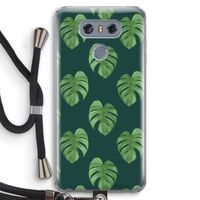 Monstera leaves: LG G6 Transparant Hoesje met koord