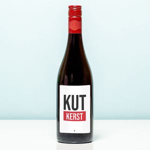 Wijnfles Kut Kerst - Rood (Merlot)