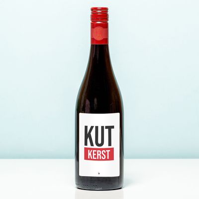 Wijnfles Kut Kerst - Rood (Merlot)