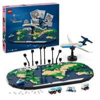 LEGO Family 41838 Travel Memories - World Map - Gift for Travelers