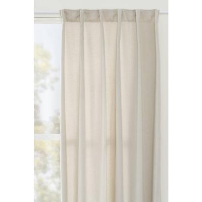 1+1 Gratis Leen Bakker - Gordijn Emma - Off White - 140x280 Cm (1 Stuk) - Polyester - Wit