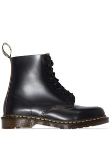 Dr. Martens Bottes lacées 1460 Vintage à semelle crantée - Noir