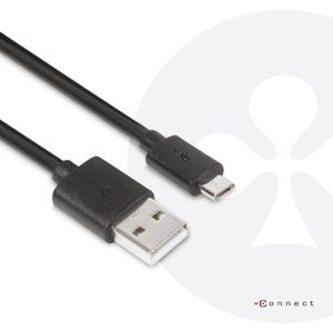 club3D USB-kabel USB 3.2 Gen1 (USB 3.0 / USB 3.1 Gen1) USB-A stekker, USB-micro-A stekker 1.00 m Zwart CAC-1408