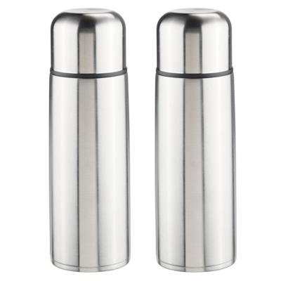 Thermosfles - 2x - 0,75 liter - 27 cm - RVS - isoleerkan - thermoskan - koffiekan/theekan