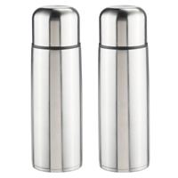 Thermosfles - 2x - 0,75 liter - 27 cm - RVS - isoleerkan - thermoskan - koffiekan/theekan