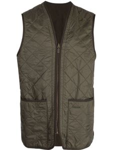 Barbour gilet matelassé à fermeture zippée - Vert