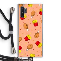 Chicken 'n Fries: Samsung Galaxy Note 10 Plus Transparant Hoesje met koord Chicken 'n Fries: Samsung Galaxy Note 10 Plus Transparant Hoesje met koord
