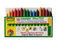 ÖkoNORM Wax tex nawaro, textielwaskrijtjes - 15 kleuren