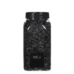 Mica Decorations Decoratie/hobby steentjes - antraciet grijs - 650 ml - 5-8 mm