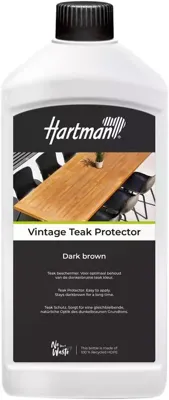 Hartman teak protector vintage bruin 1l