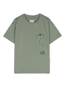 C.P. Company Kids t-shirt en coton à poche poitrine plaquée - Vert