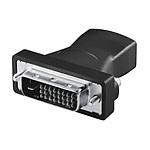 LogiLink HDMI to DVI Adapter HDMI 19-pin female DVI-D (24+1) male Zwart kabeladapter/verloopstukje -