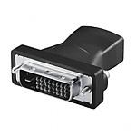 LogiLink AH0001 HDMI / DVI Adapter [1x HDMI-bus - 1x DVI-stekker 24+1-polig] Zwart