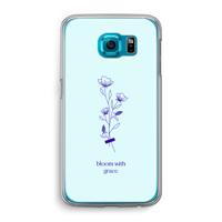 Bloom with grace: Samsung Galaxy S6 Transparant Hoesje - thumbnail