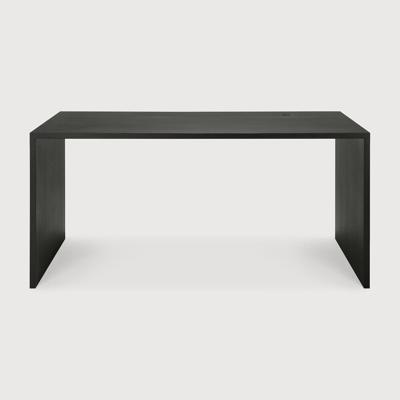 Ethnicraft Bureau 'U' Gevernist Eikenhout, 160 x 80cm, kleur Zwart