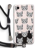 Kitten: Pixel 3 XL Transparant Hoesje met koord