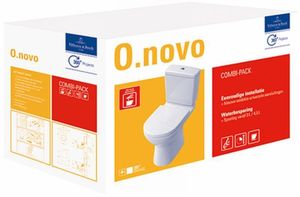 Villeroy & Boch O.novo Combipack Duobloc Met Softclose-quickrelease Zitt. Wit