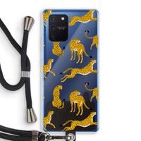 Luipaard: Samsung Galaxy Note 10 Lite Transparant Hoesje met koord