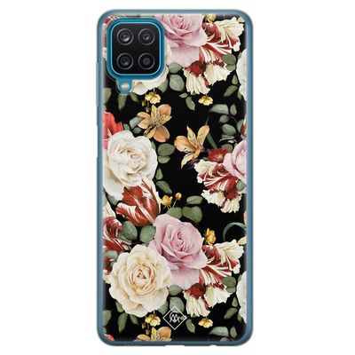 Samsung Galaxy A12 siliconen hoesje - Flowerpower