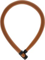 Abus IvyTex 7210 Oranje Fietskettingslot, 85cm, Sleutelslot - thumbnail