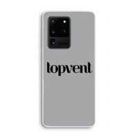 Topvent Grijs Zwart: Samsung Galaxy S20 Ultra Transparant Hoesje Topvent Grijs Zwart: Samsung Galaxy S20 Ultra Transparant Hoesje