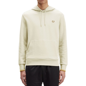 Fred Perry - Tipped Hooded Sweater - Oatmeal