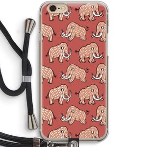 Mammoet: iPhone 6 / 6S Transparant Hoesje met koord