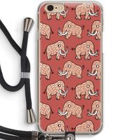 Mammoet: iPhone 6 / 6S Transparant Hoesje met koord