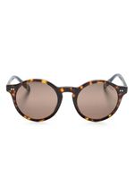 Polo Ralph Lauren lunettes de soleil rondes à effet écailles de tortue - Marron