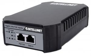 Intellinet Gigabit Ultra PoE-Injektor 1 x 95 Watt-Port Kunststoffgehäuse PoE-injector 10 / 100 / 1000 MBit/s IEEE 802.3bt, IEEE 802.3af (12.95 W), IEEE 802.3at