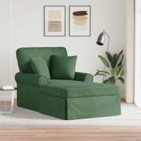 Chaise Lounge met Rok met kussen Jungle Groen 91 x 157 x 91 cm