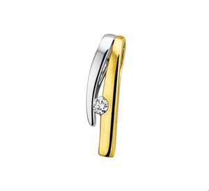 TFT Hanger Bicolor Goud Diamant 0.035ct H SI