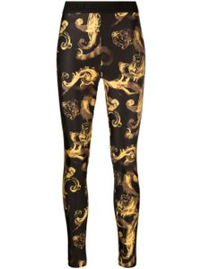 Versace Jeans Couture legging élastique à imprimé baroque - Noir