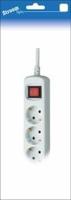 Stroomlijn TCD RA 4-voudig 1,5 meter snoer wit 6672565