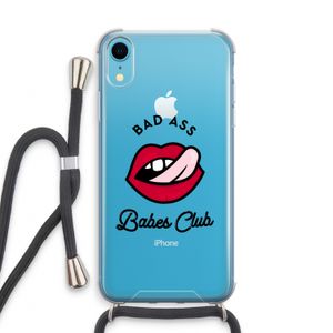 Badass Babes Club: iPhone XR Transparant Hoesje met koord