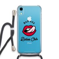 Badass Babes Club: iPhone XR Transparant Hoesje met koord