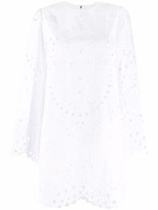 Dolce & Gabbana robe brodée à manches longues - Blanc