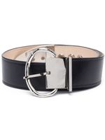 Rabanne ceinture à boucle oversize en cuir - Noir