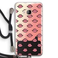 Lipjes: HTC U Play Transparant Hoesje met koord