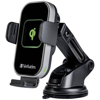 Verbatim FWC-02 Qi Fast Wireless Car Charger 49553 Inductie lader Uitgangen Magnetische aansluiting Zwart