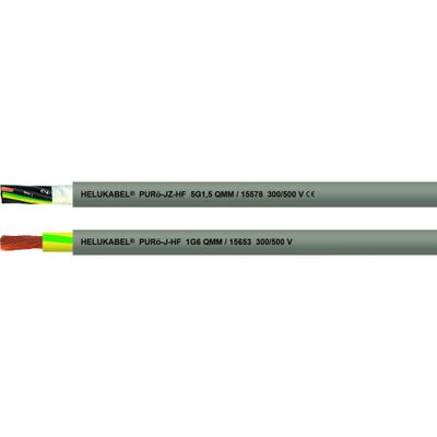 Helukabel 15624-1000 Geleiderkettingkabel PURö-JZ-HF 7 G 2.5 mm² Grijs 1000 m