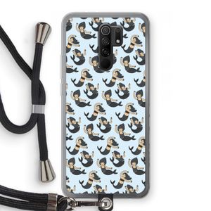 Zeemeermin: Xiaomi Redmi 9 Transparant Hoesje met koord