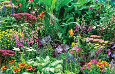 Tuindoek bloemenmix 210x140cm - Customize it