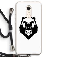 Angry Bear (white): Xiaomi Redmi 5 Transparant Hoesje met koord