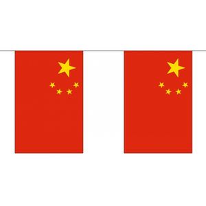 Stoffen vlaggenlijn China 3 meter   -