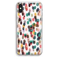 Tropical Dots: iPhone XS Max Transparant Hoesje