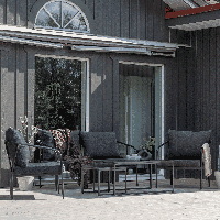 Nohr Loungeset 'Rebeccah' Met bank, 2 loungestoelen en 2 tafels